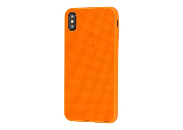 Чехол Carbon New для iPhone Xs Max оранжевый