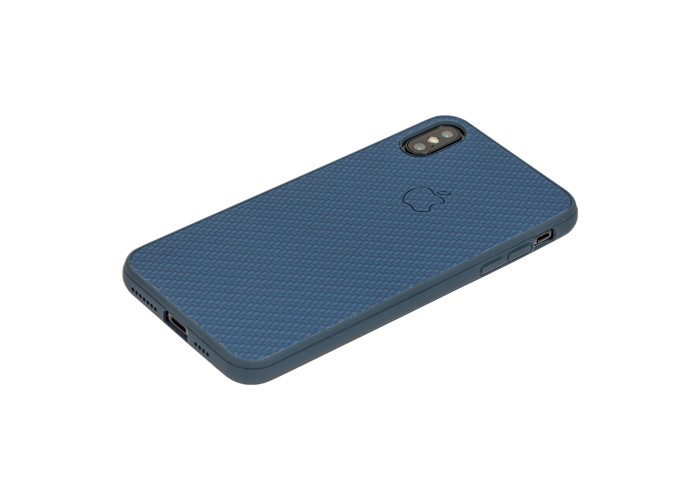 Чехол Carbon New для iPhone Xs Max синий