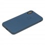 Чехол Carbon New для iPhone Xs Max синий