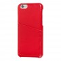 Чехол Card Holder для iPhone 6 красный с карманом под карту