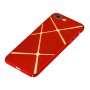 Чехол Cococ для iPhone 7 Plus / 8 Plus красный полосы