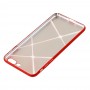 Чехол Cococ для iPhone 7 Plus / 8 Plus красный полосы