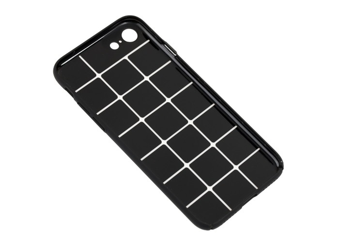 Чехол Cococ для iPhone 7 / 8 матовое покрытие квадрат черный