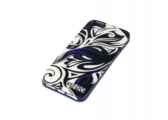 Чехол Kenzo для iPhone 5 с узором черный