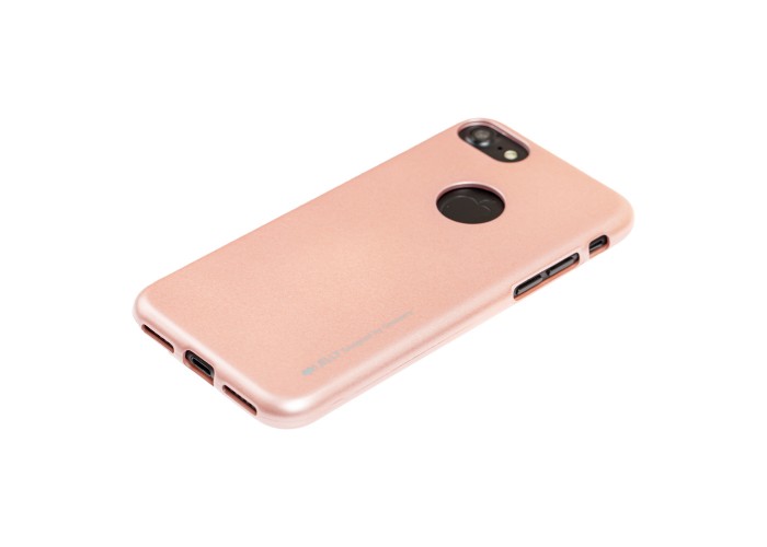 Чехол Mercury iJelly Metal для iPhone 7 / 8 розовое золото
