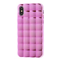 Чехол Mirrors для iPhone X / Xs розовый