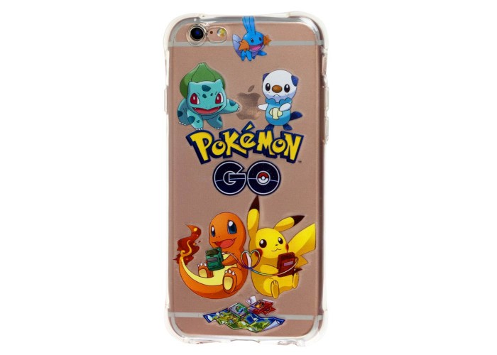 Чехол Pokemon GO для iPhone 6 усиленные углы шесть