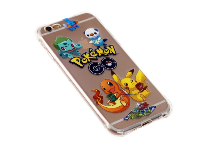 Чехол Pokemon GO для iPhone 6 усиленные углы шесть