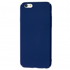 Чехол Soft Touch для iPhone 6 матовый темно синяя