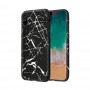 Чехол для Apple iPhone X / Xs Rock Origin Textured marble черный