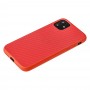Чехол для iPhone 11 Fiber Logo красный
