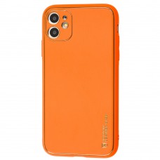 Чехол для iPhone 11 Leather Xshield оранжевый