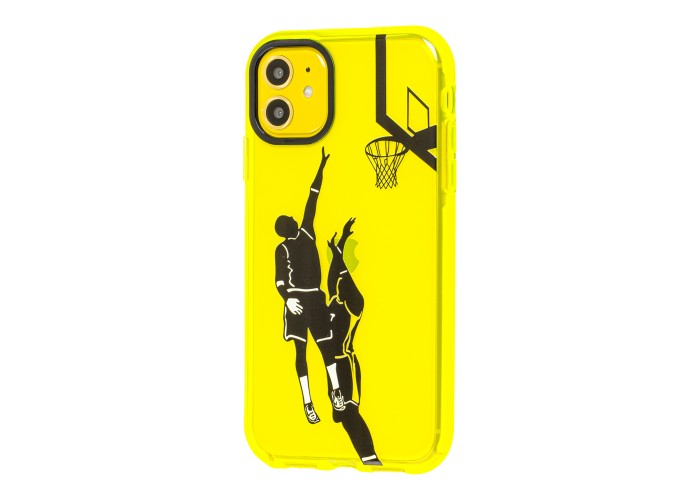 Чехол для iPhone 11 Neon print basketball