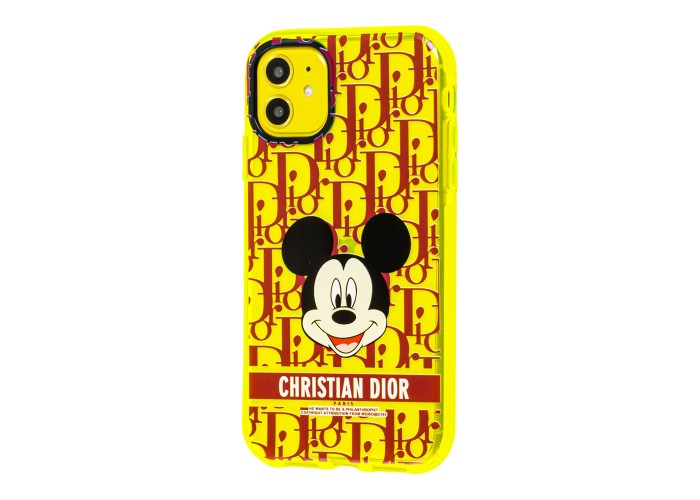 Чехол для iPhone 11 Neon print Микки Маус CD
