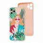 Чехол для iPhone 11 Pro Wave Fancy girl go wild / pink sand