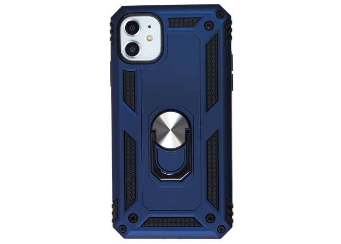 Чехол для iPhone 11 Serge Ring ударопрочный синий