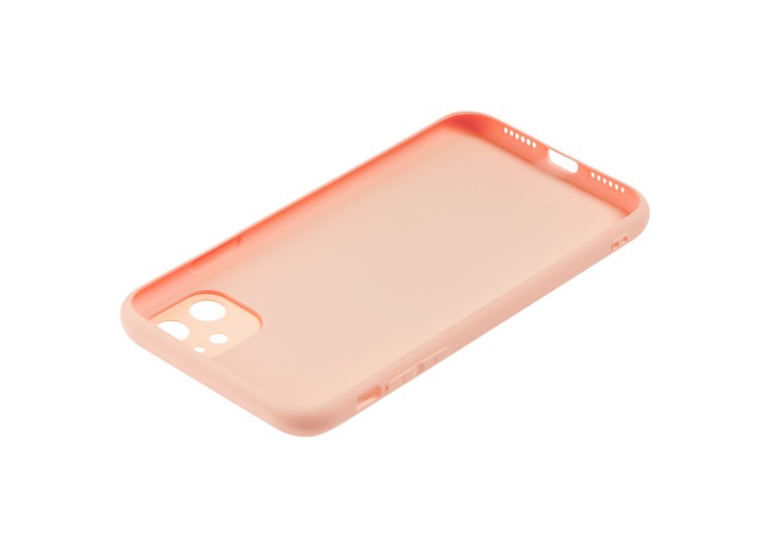 Чехол для iPhone 11 glass LV персиковый