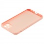 Чехол для iPhone 11 glass LV персиковый