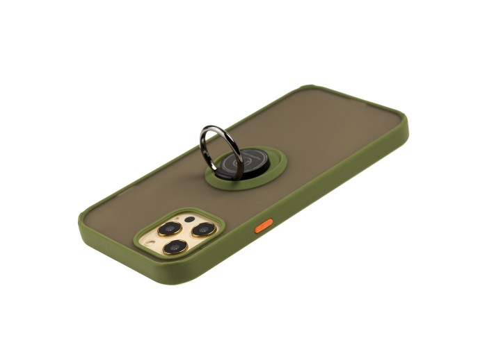 Чехол для iPhone 12 Pro Max LikGus Edging Ring оливковый