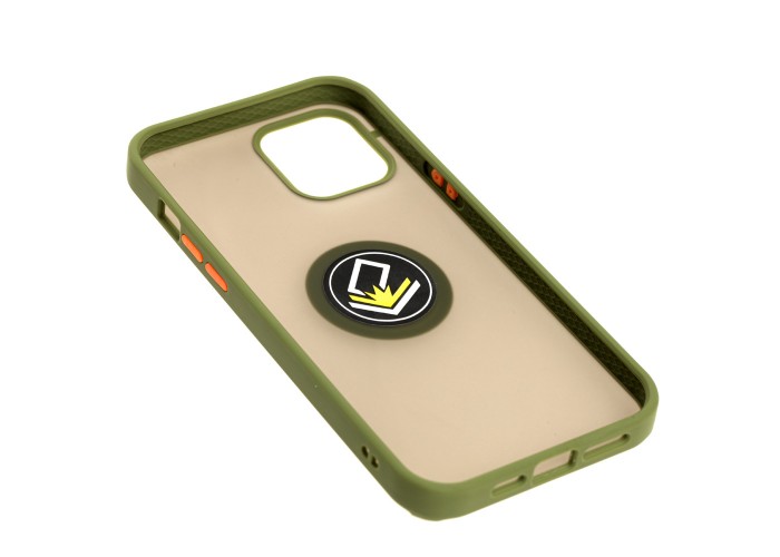 Чехол для iPhone 12 Pro Max LikGus Edging Ring оливковый