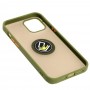 Чехол для iPhone 12 Pro Max LikGus Edging Ring оливковый