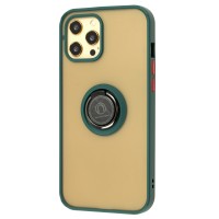 Чехол для iPhone 12 Pro Max LikGus Edging Ring зеленый