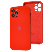 Чехол для iPhone 12 Pro Silicone Slim Full camera красный