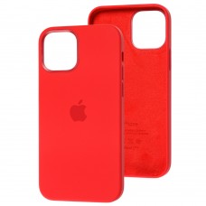 Чехол для iPhone 12 / 12 Pro Full Silicone case красный