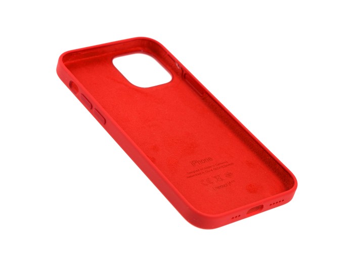 Чехол для iPhone 12 / 12 Pro Full Silicone case красный