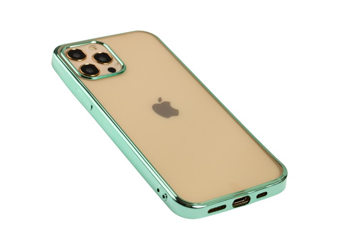 Чехол для iPhone 12 / 12 Pro Glossy edging зеленый
