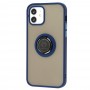 Чехол для iPhone 12 / 12 Pro LikGus Edging Ring синий