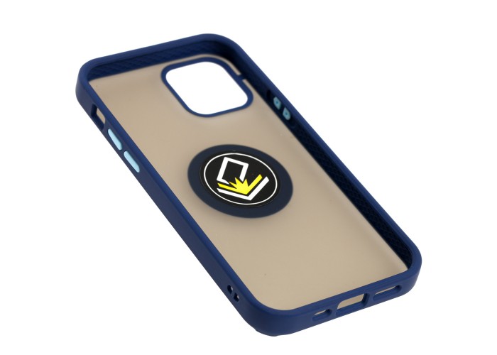 Чехол для iPhone 12 / 12 Pro LikGus Edging Ring синий