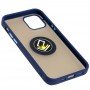 Чехол для iPhone 12 / 12 Pro LikGus Edging Ring синий