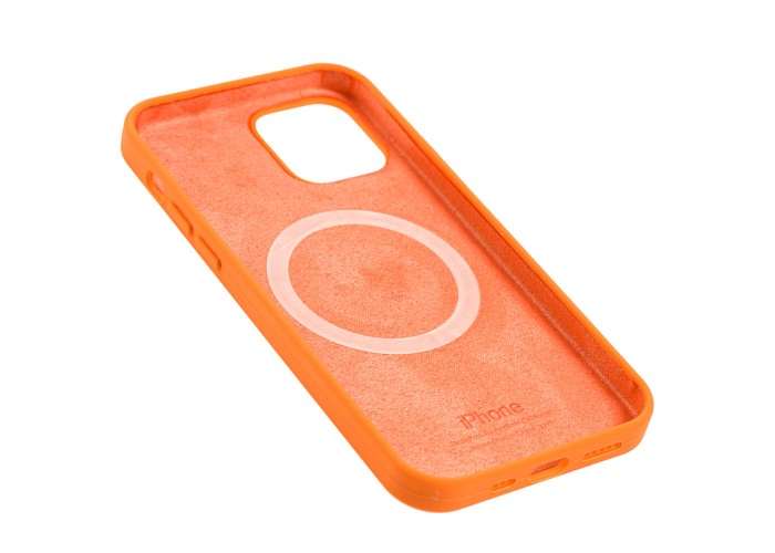 Чехол для iPhone 12 / 12 Pro MagSafe Silicone Full Size kumquat