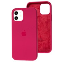 Чехол для iPhone 12 / 12 Pro Silicone Full малиновый / pomegranate