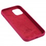 Чехол для iPhone 12 / 12 Pro Silicone Full малиновый / pomegranate