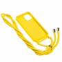 Чехол для iPhone 12 / 12 Pro Wave Lanyard without logo желтый