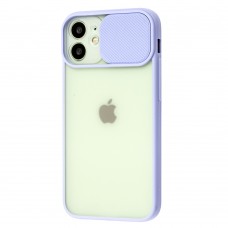Чехол для iPhone 12 mini LikGus Camshield camera protect сиреневый