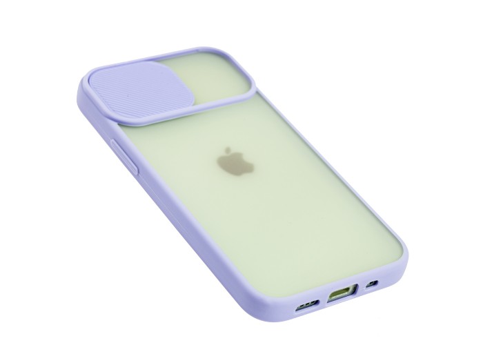 Чехол для iPhone 12 mini LikGus Camshield camera protect сиреневый