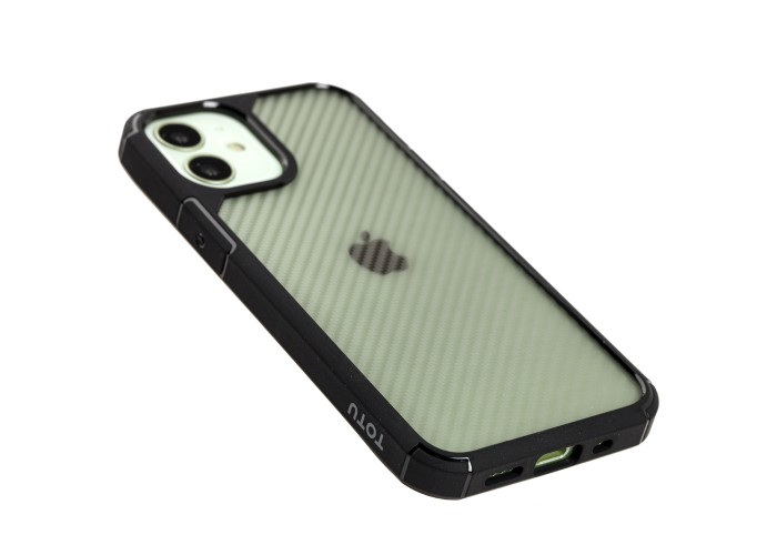 Чехол для iPhone 12 mini Totu Carbon Anti-Fall черный
