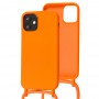 Чехол для iPhone 12 mini Wave Lanyard without logo orange