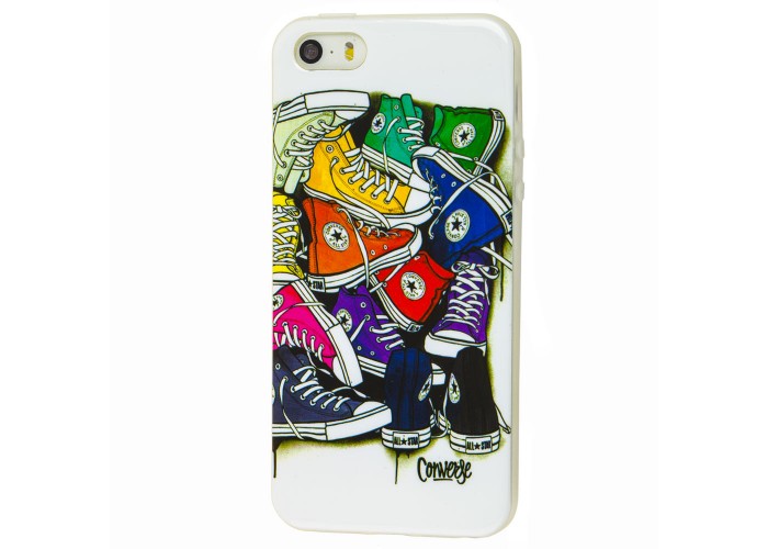 Чехол для iPhone 5 кеды белый