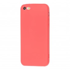 Чехол для iPhone 5 матовое покрытие розовый
