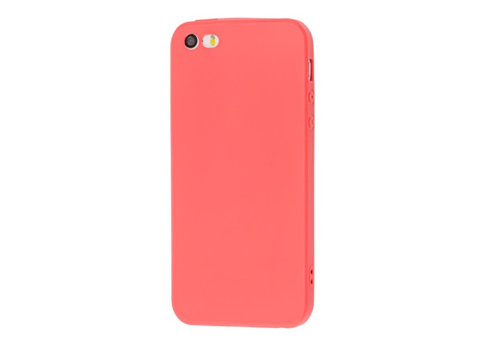 Чехол для iPhone 5 матовое покрытие розовый