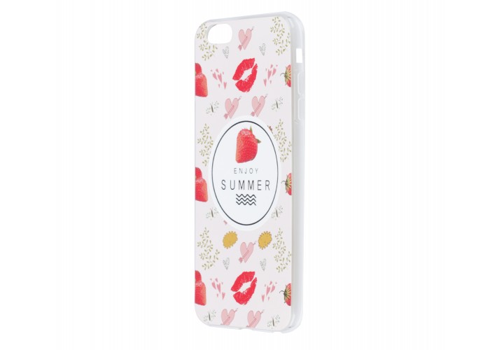 Чехол для iPhone 6 Plus матовый с принтом enjoy summer