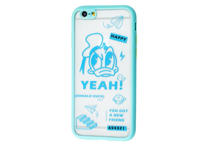 Чехол для iPhone 6 / 6s Picture shadow matte Donald Duck бирюзовый