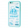 Чехол для iPhone 6 / 6s Picture shadow matte Donald Duck бирюзовый