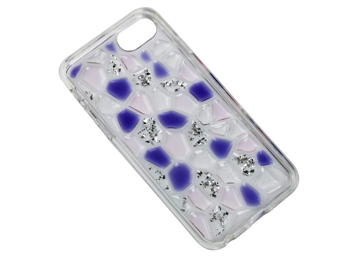 Чехол для iPhone 6 / 7 / 8 Colour stones фиолетовый