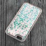 Чехол для iPhone 6 блестки вода светло розовый