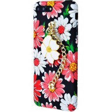 Чехол для iPhone 7 Plus Soft Touch+Ceramic Flowers №3